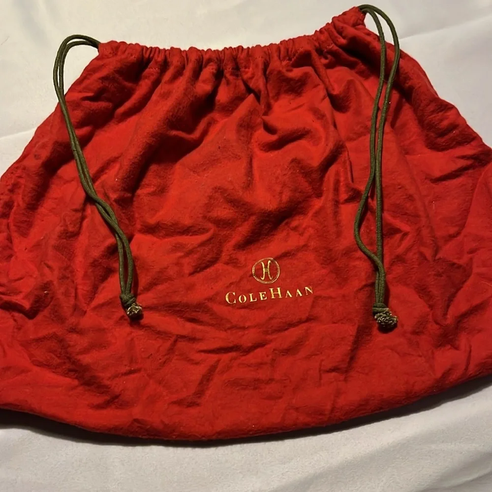 Cole Haan leather / velvet bag